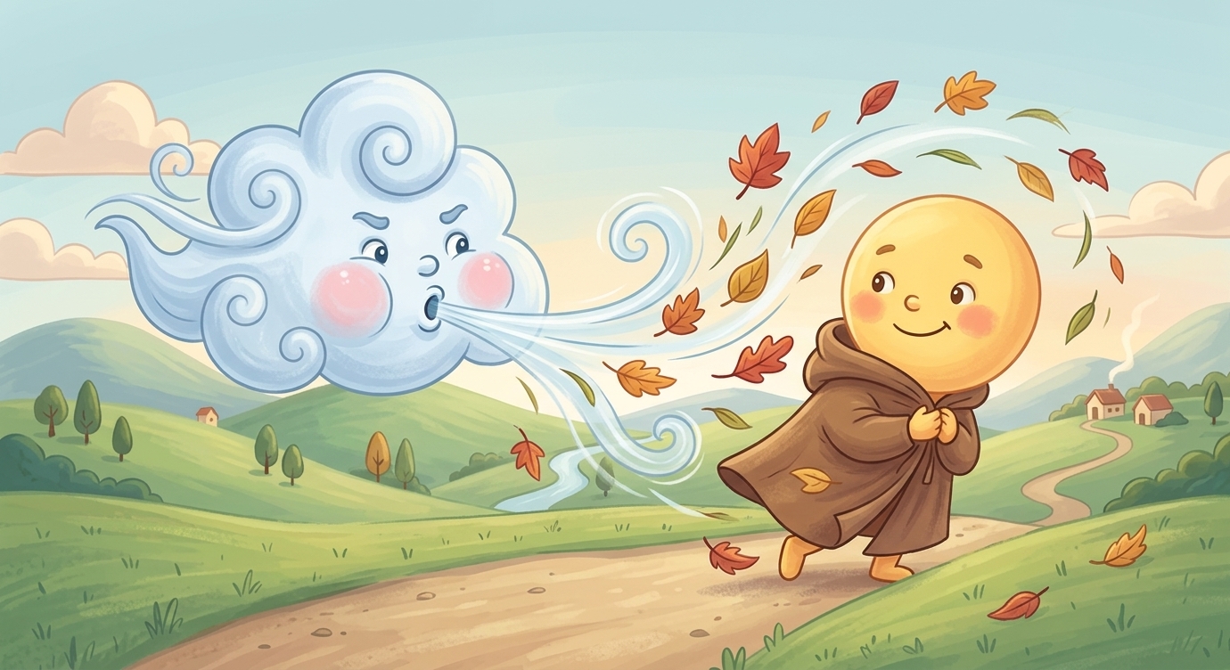 Gió Bắc thổi trước, phù phù, ào ào! Gió càng mạnh, càng lạnh, thổi tung cả lá cây. Nhưng b…