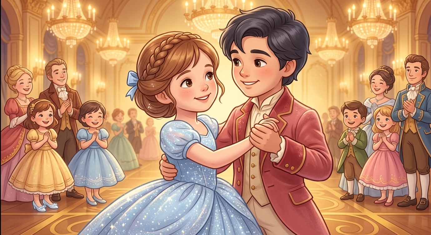 "Nhớ nhé, phép màu sẽ tan khi chuông đồng hồ điểm mười hai giờ đêm," bà tiên dặn. Tại dạ h…