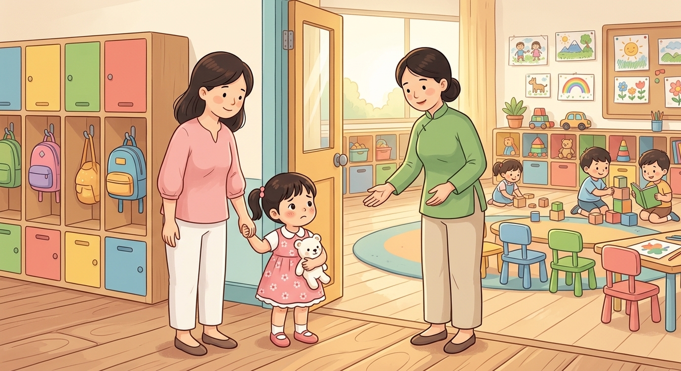 Đứng trước cửa lớp, bụng Na cứ nôn nao. Lớp học lạ quá, bạn nào Na cũng chưa quen. Na nắm…